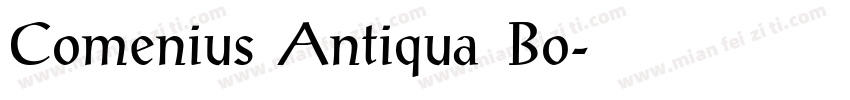 Comenius Antiqua Bo字体转换